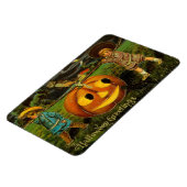 Halloween Jack-o-Lantern Harvest Night beroemd gem Magneet (Linkerzijde)