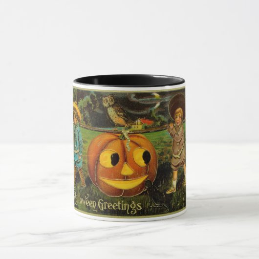 Halloween Jack-o-Lantern Harvest Night beroemd gem Mok (Midden)