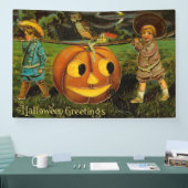 Halloween Jack-o-Lantern Harvest Night beroemd gem Spandoek (Beurs)