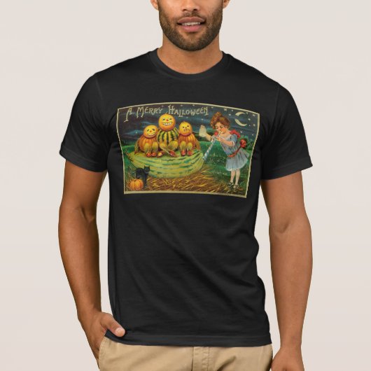 Halloween Jack-o-Lantern Harvest Night beroemd gem T-shirt (Voorkant)