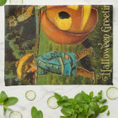 Halloween Jack-o-Lantern Harvest Night beroemd gem Theedoek (Gevouwen)