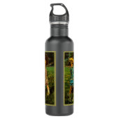 Halloween Jack-o-Lantern Harvest Night beroemd gem Waterfles (Achterkant)