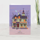 Halloween Jack-o'-lantern House Kaart (Achterkant)