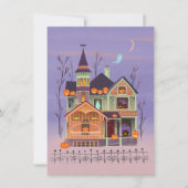Halloween Jack-o'-lantern House Party Invitation Kaart (Voorkant)