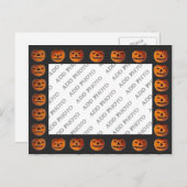 Halloween Jack o' Lantern Lijst Briefkaart (Voorkant / Achterkant)