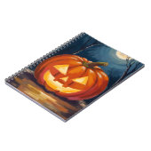 Halloween Jack-O-Lantern Pompoen Notitieboek (Linkerzijde)