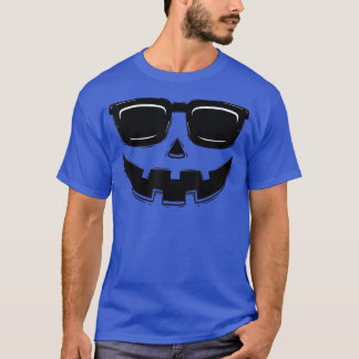 Halloween Jack O Lantern Pumpkin Face Sunglasses M T-shirt