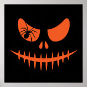 Halloween Jack O Lantern Pumpkin Stitched Mouth Poster (Voorkant)