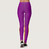 Halloween Jack o' Lantern Purple Leggings (Dos)