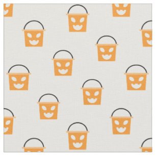 Halloween Jack-O-Lantern Snoep Bucket Pattern Stof