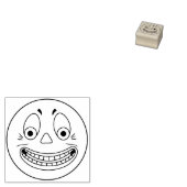  Halloween Jack O'Lantern Gezichtstempel Rubberstempel (Gestempeld)