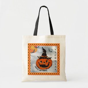 Halloween  Jack O'Lantern Trick or treat Tote Bag