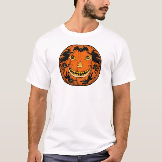 Halloween Jack O'Lantern uit de jaren 20 T-shirt (Voorkant)