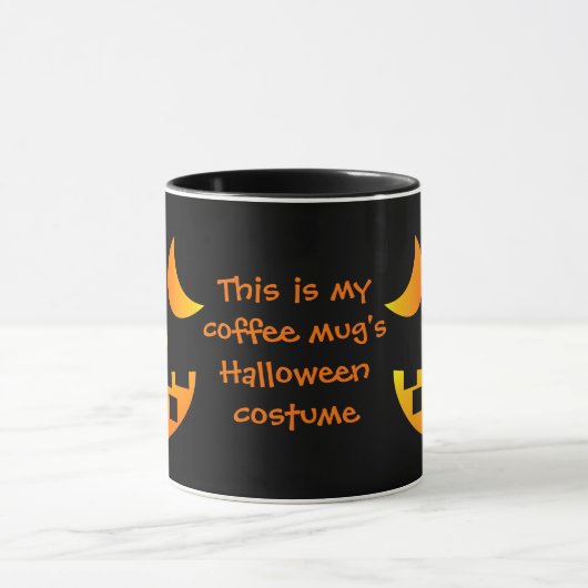 Halloween Jack-o'lanterne face Mug (Centre)
