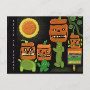 Halloween Jack O'Lanterns Trick Treat Invitation