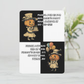 Halloween Jack op Lantaarn in het zwart Kaart (Staand voorkant)