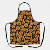 Halloween Jack op Lantern Pumpkins Patroon Schort (Voorkant)