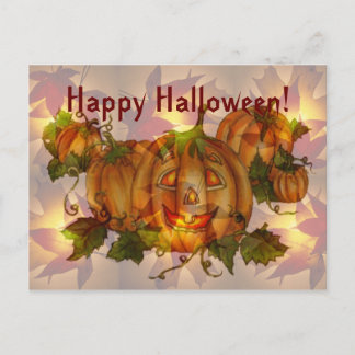 HALLOWEEN JACK & PUMPKIN PATCH DOOR SHARON SHARPE BRIEFKAART