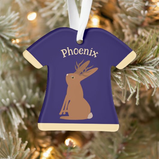 Halloween Jackalope Trace ou traitement Nom person (Arbre)