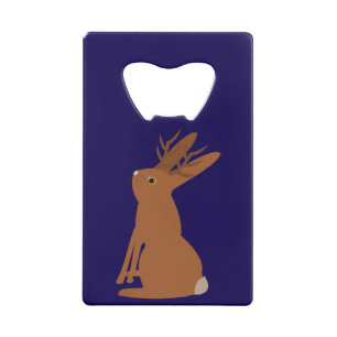 Halloween Jackalope Trick or treat Custom Kredietkaart Flessenopener