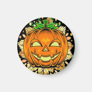 Halloween Jackolantern Spooky Pumpkin Magneet
