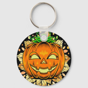 Halloween Jackolantern Spooky Pumpkin Sleutelhanger