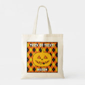 Halloween Jacquard Sac à coller ou à traiter avec  (Dos)