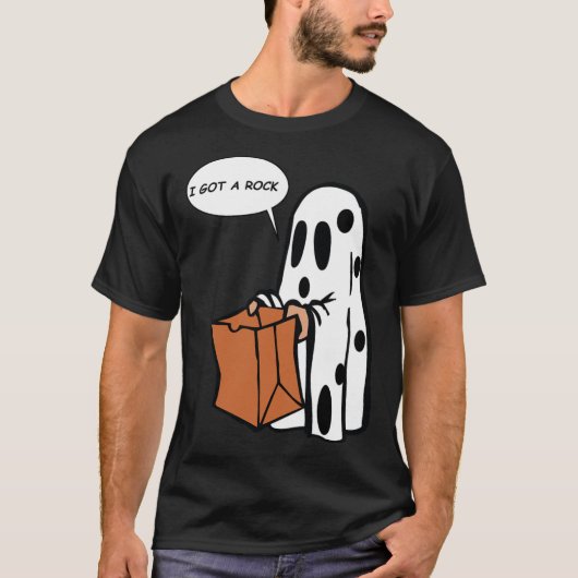 Halloween J'Ai Un T-Shirt Rock Ghost (Devant)