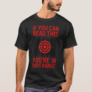 Halloween Je bent in Fart Range Bullseye Spooky T-shirt