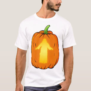 Halloween Jezus ontwerp met Jezus pompoen T-shirt