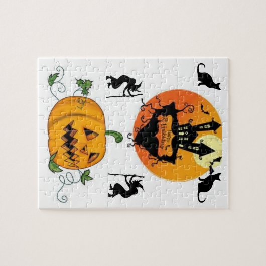 Halloween Jigzaag Puzzle Legpuzzel (Horizontaal)