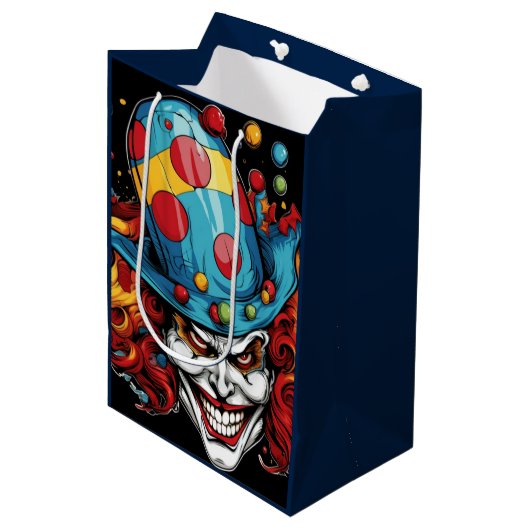 Halloween/Joker Gift Bag Medium Cadeauzakje (Voorkant Gekanteld)