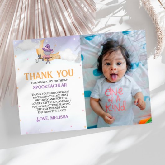 Halloween jolie sorcière fête d'anniversaire Carte