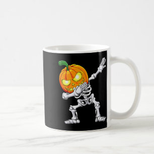 Halloween Jongens Dabbing Skelet Y Pompoen Jack O  Koffiemok