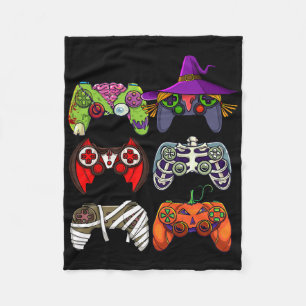 Halloween Jongens Gamer Skelet Zombie Gaming Contr Fleece Deken