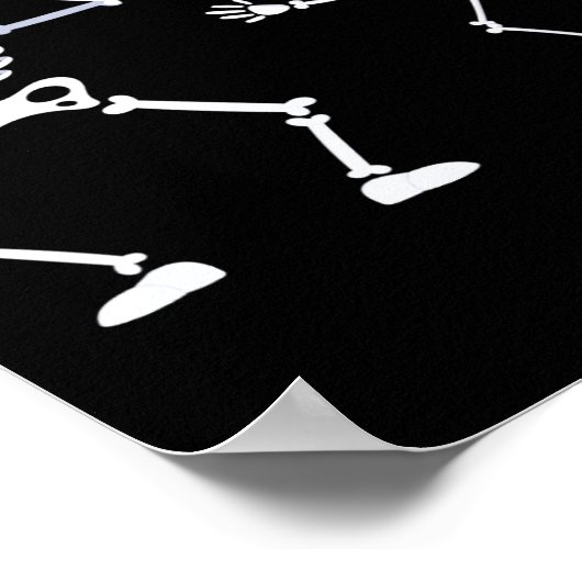 Halloween Jongens Meisjes Kinder Skelet Griddy Dan Poster (Hoek)