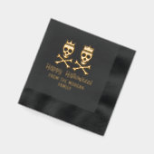 Halloween joyeuse et joyeuse du crâne et des os cr (Gauche)