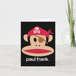 Halloween Julius Pirate Monkey Logo Kaart