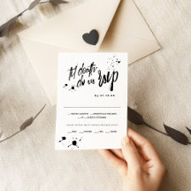 Halloween jusqu'à la mort Do us RSVP Mariage
