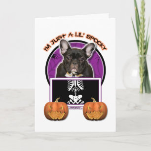 Halloween - Just a Lil Spooky - Frenchie - Blauwgr Kaart