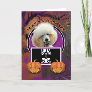 Halloween - Just a Lil Spooky - Poedel - Abrikoos Kaart