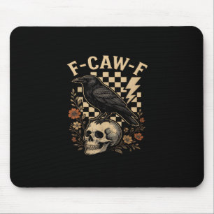Halloween K F Kraai F Raaf Vogel Geruit Vintage St Muismat