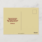 Halloween  kaars en kostuum briefkaart (Achterkant)