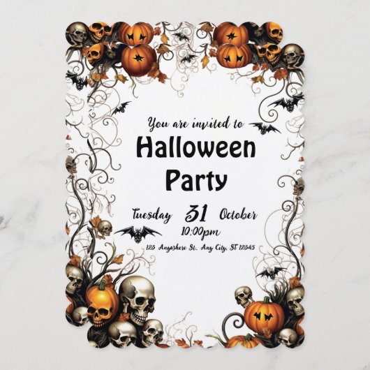 Halloween Kaart (Voorkant / Achterkant)