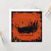 Halloween Kaart (Voorkant / Achterkant in situ)