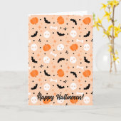 Halloween Kaart (Gele Bloem)