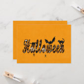 Halloween Kaart (Voorkant / Achterkant in situ)