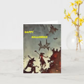 Halloween kaart 1 (Gele Bloem)