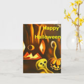 Halloween Kaart 11 (Gele Bloem)