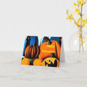 Halloween Kaart 12 (Gele Bloem)